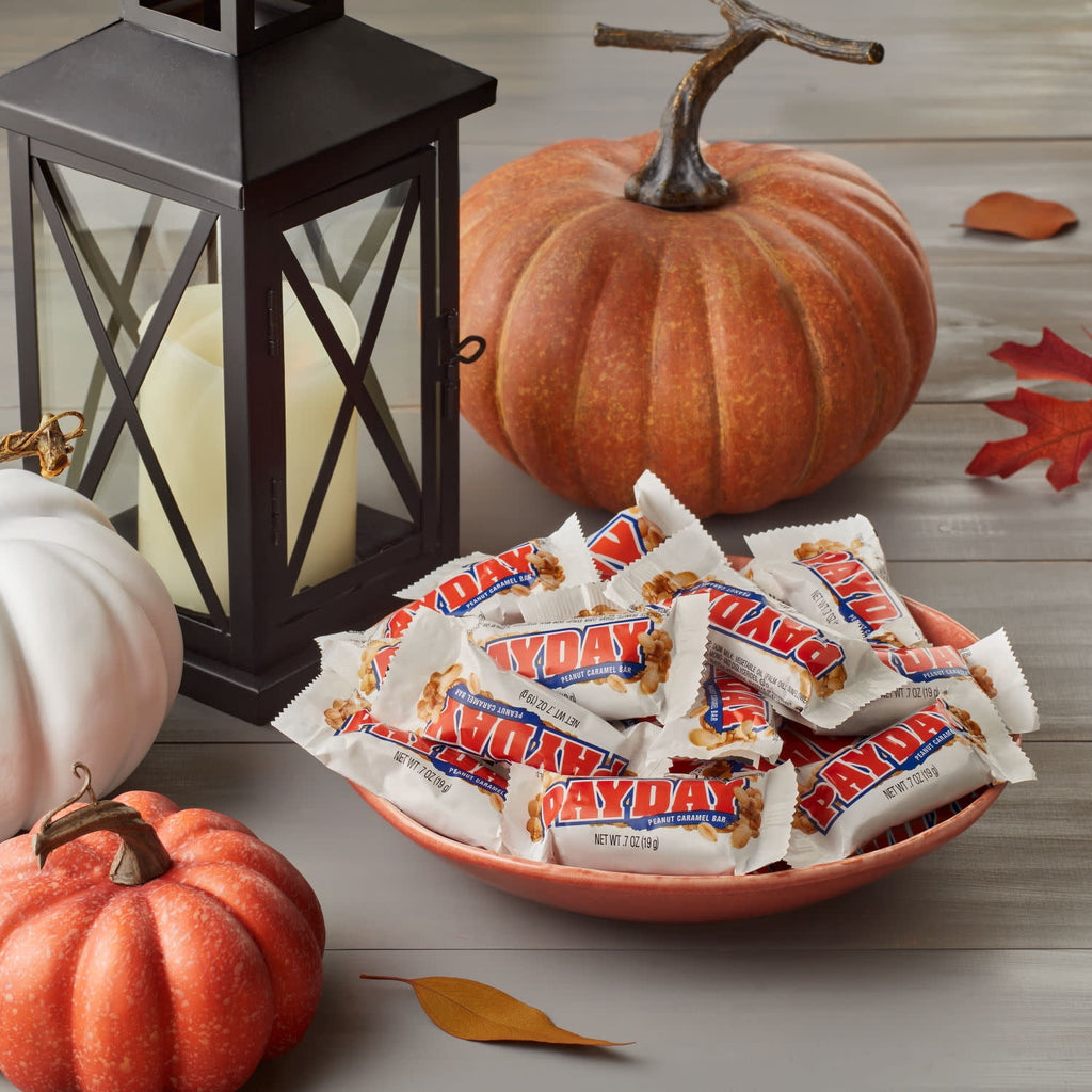 PayDay Peanut Caramel Snack Size, Halloween Candy Jumbo Bag, 20.3 oz