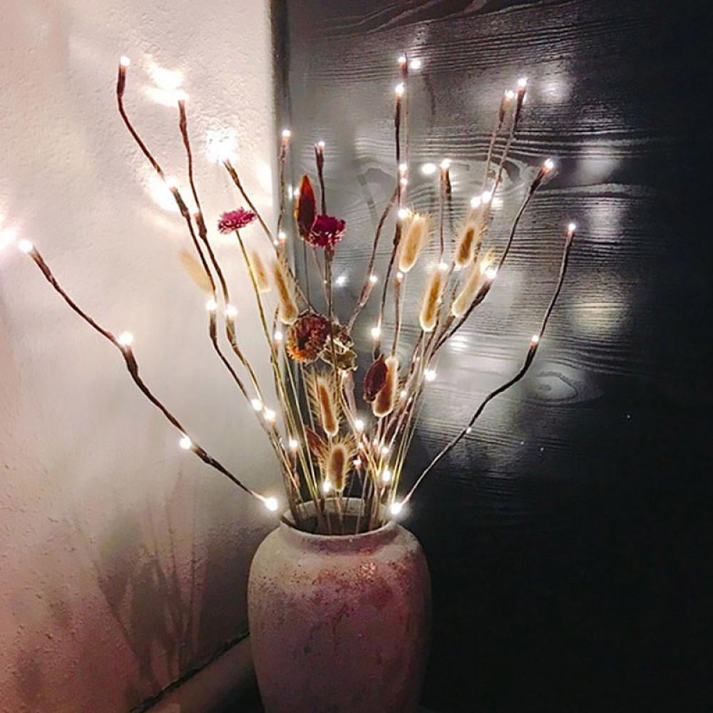 Pretty Comy LED Lighted Branches Vase Decorations Pink, 30"