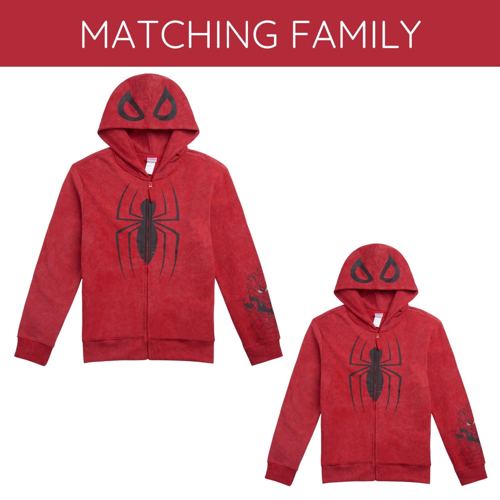 Marvel Spider-Man Adult Men or Women Cosplay Fleece Zip-Up Hoodie Miles Morales Charcoal