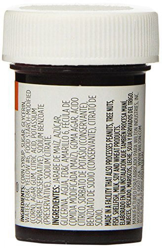 Wilton Orange Food Coloring Edible Gel for Baking & Cake Decorating No Taste 1 oz.