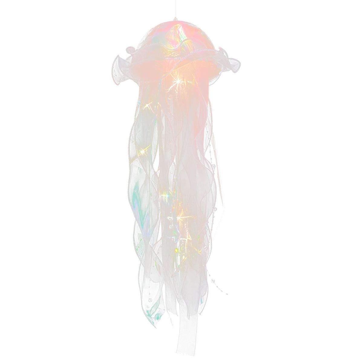 Pyaiine Glowing Jellyfish Lantern Handheld Jellyfish LED Lamp Hanging Lantern Decoration New Year Eve Gadget Holiday Gift for Party
