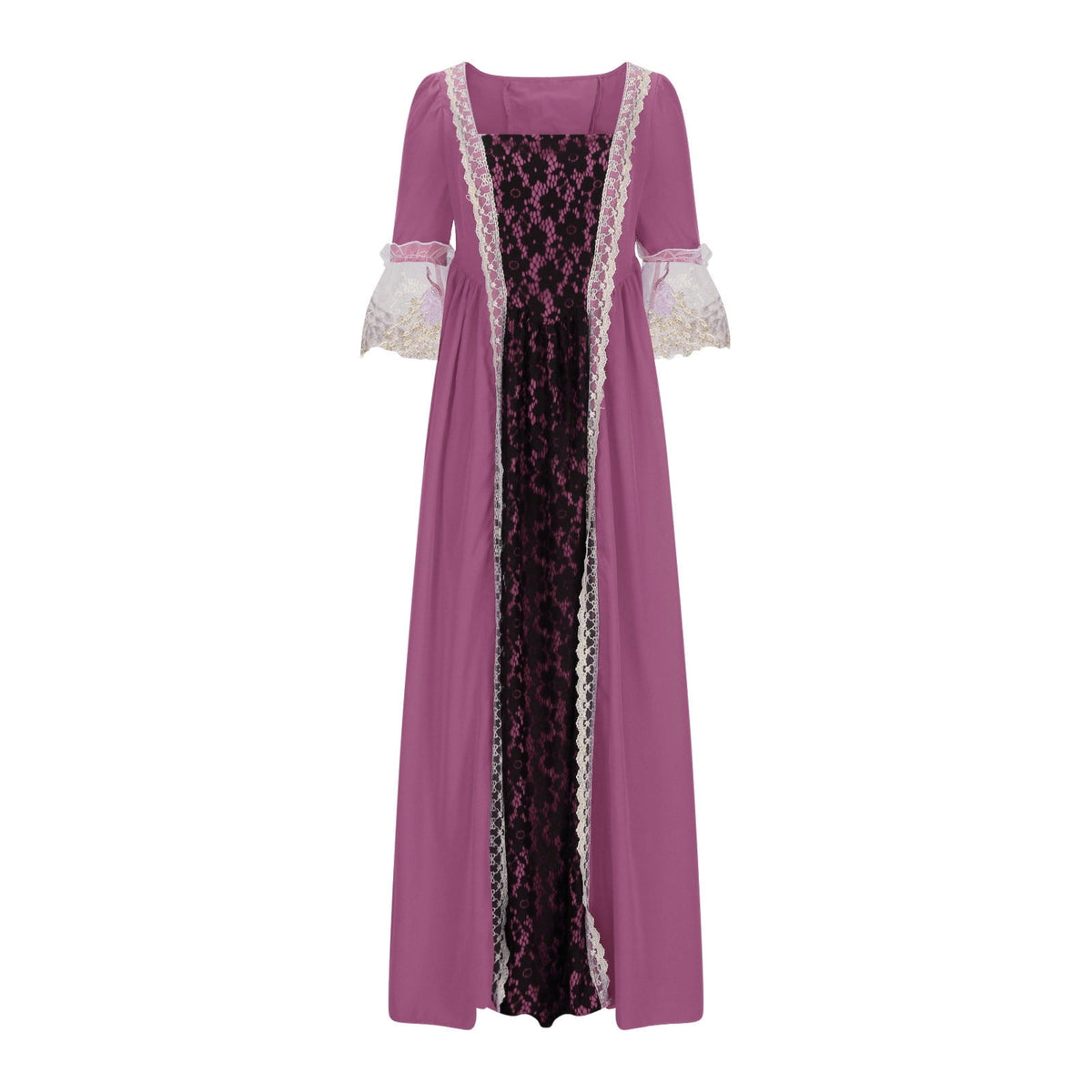 UPPADA Plus Size Victorian Dress for Women Lace Up Flare Sleeve Ball Gown with Corset Evening Party Maxi Gowns Vintage Cocktail Dress Wedding Dresses Early