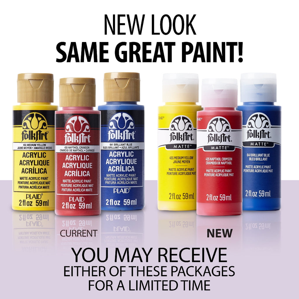 FolkArt Acrylic Craft Paint, Matte Finish, Wicker White, 2 fl oz