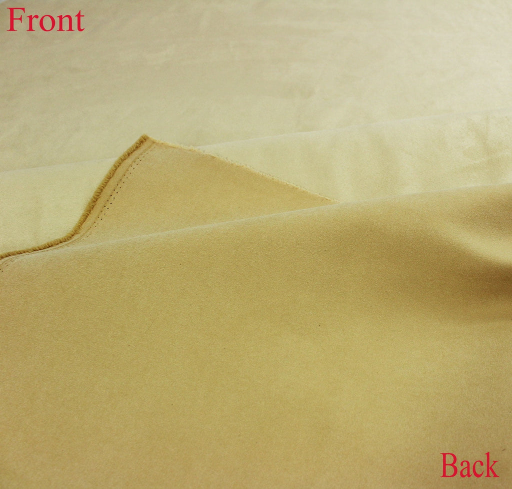 Mybecca Suede 58" Width - 100% Polyester Faux Craft Fabric By the Yard - Color: Black