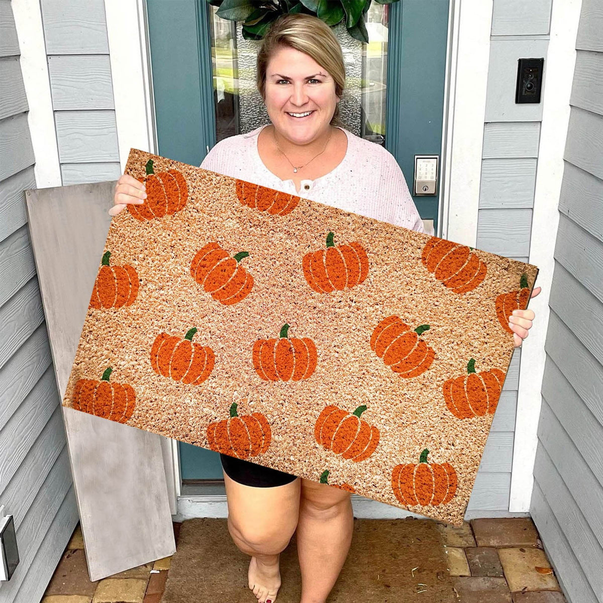 Yeetfub Warehouse Clearance 16x24IN Halloween Door Mat Pumpkin Funny Doormat All-Season Outdoor Indoor Doormat for Home Entrance Floor Outdoor Indoor Doormat for Outside Back Patio Floor Entry