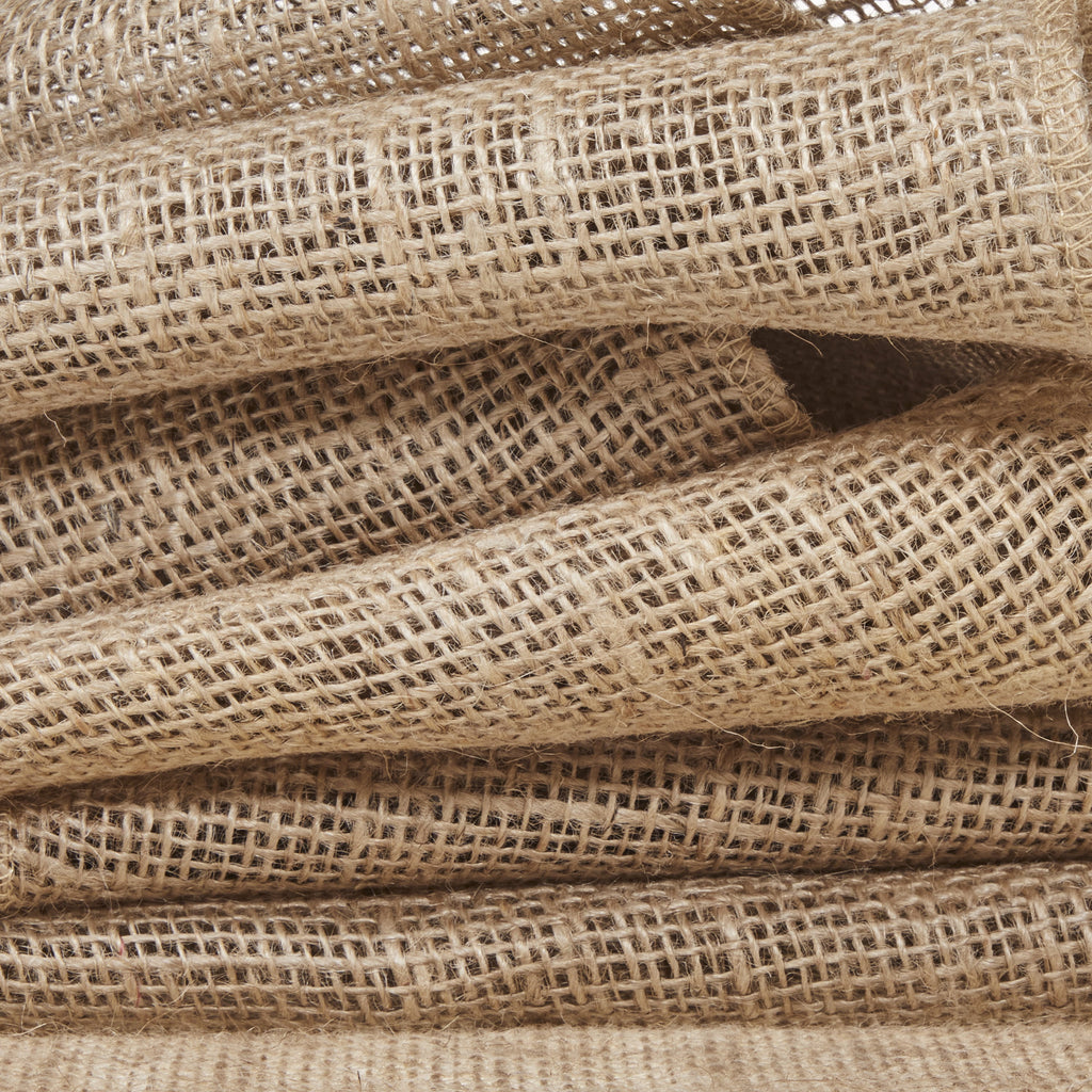 Love, Laugh, Craft Jute Naturalistic Needlework Fabric Precut Roll, 8" x 5-Yards, Natural