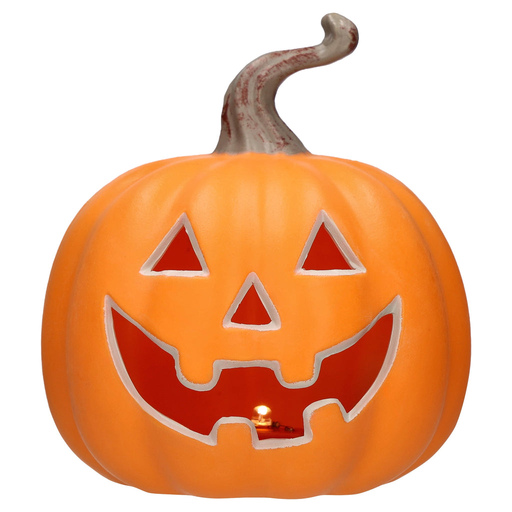 Light-Up Pumpkin Decoration, Orange, 5", Halloween by Way To Celebrate