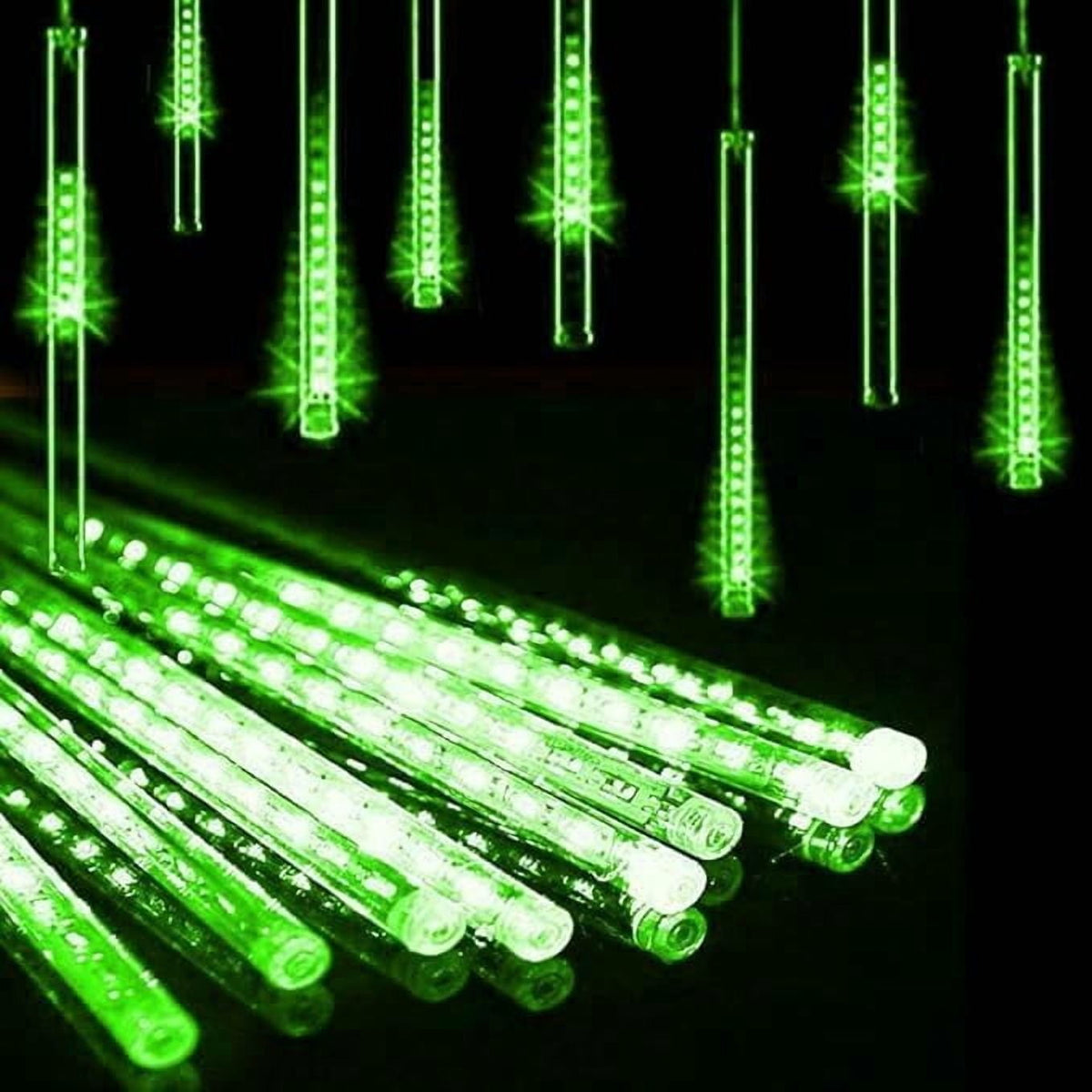 LED Outdoor String, Rain Lights, Meteor Lights,Meteor rain Lights 30cm 8 Tube Solar rain Lights with for Christmas Parties Wedding Christmas Tree