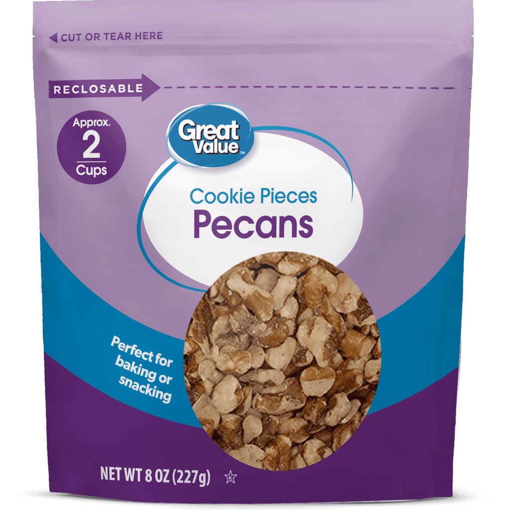 Great Value Pecan Baking Pieces, 8 oz