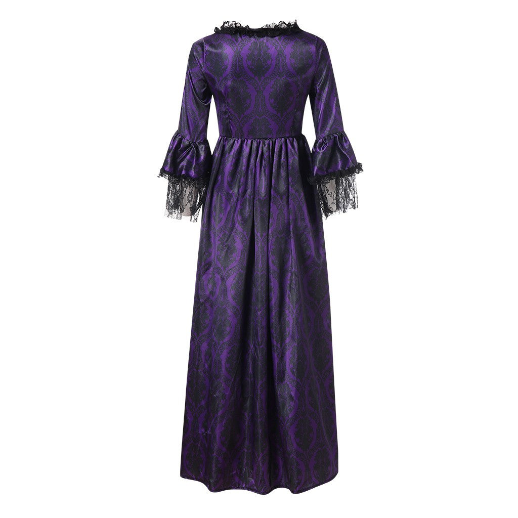 UPPADA Plus Size Victorian Dress for Women Lace Up Flare Sleeve Ball Gown with Corset Evening Party Maxi Gowns Vintage Cocktail Dress Wedding Dresses Early