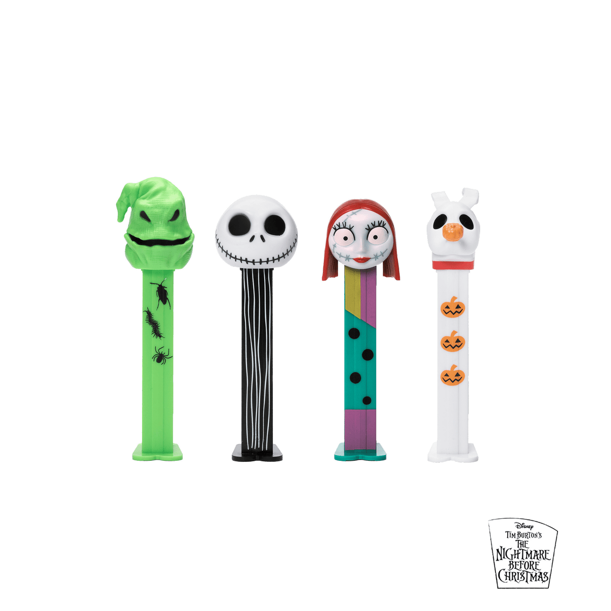 PEZ 'The Nightmare Before Christmas' Gift Set, Four Dispensers and Six Candy Refills in Collectible Tin