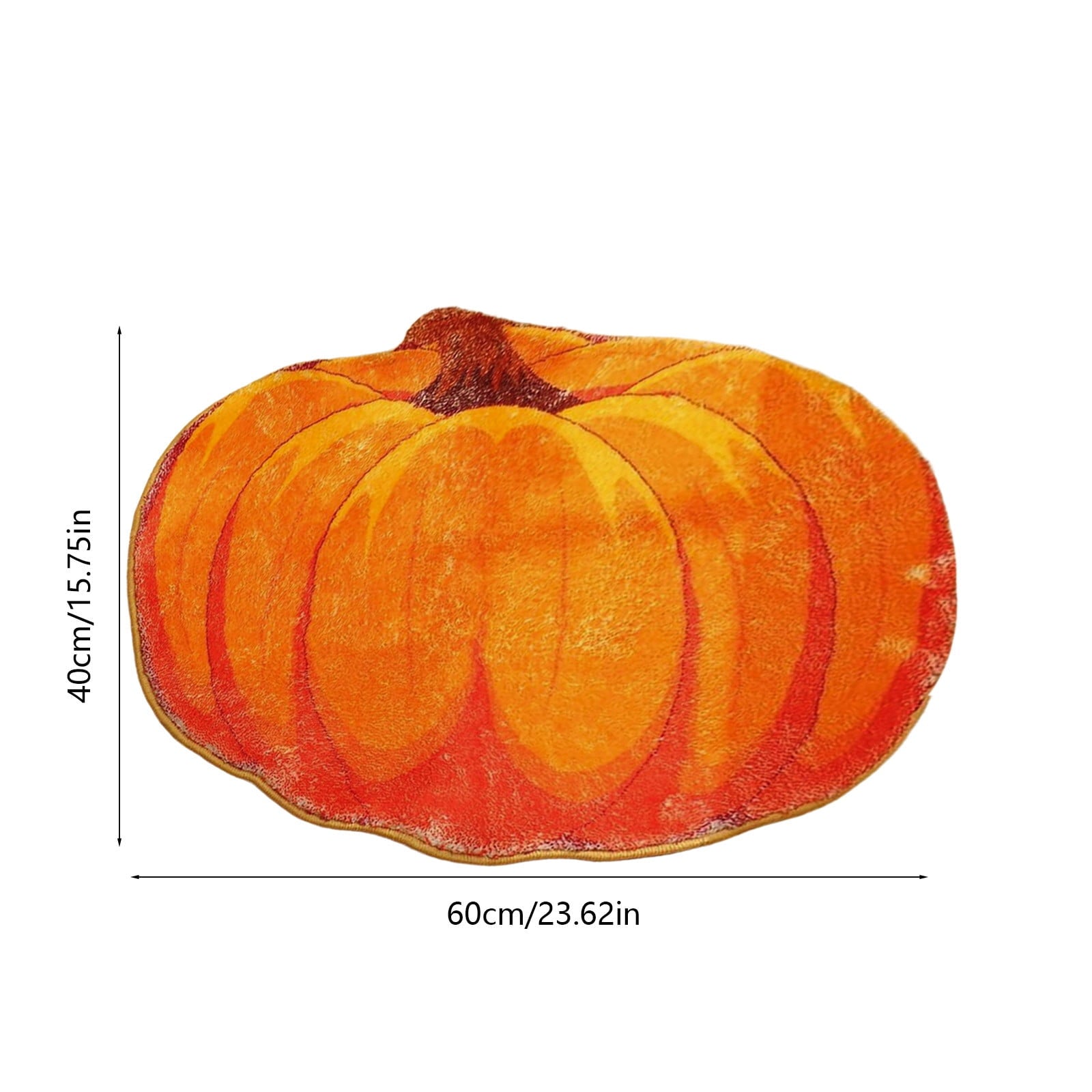 Pumpkin Rug, Halloween Thanksgiving Mat, Soft Fall Doormat for Entryway Decor, Kitchen Bathroom Living Room Floor Mat, Washable Non-Slip Holiday Home Decor