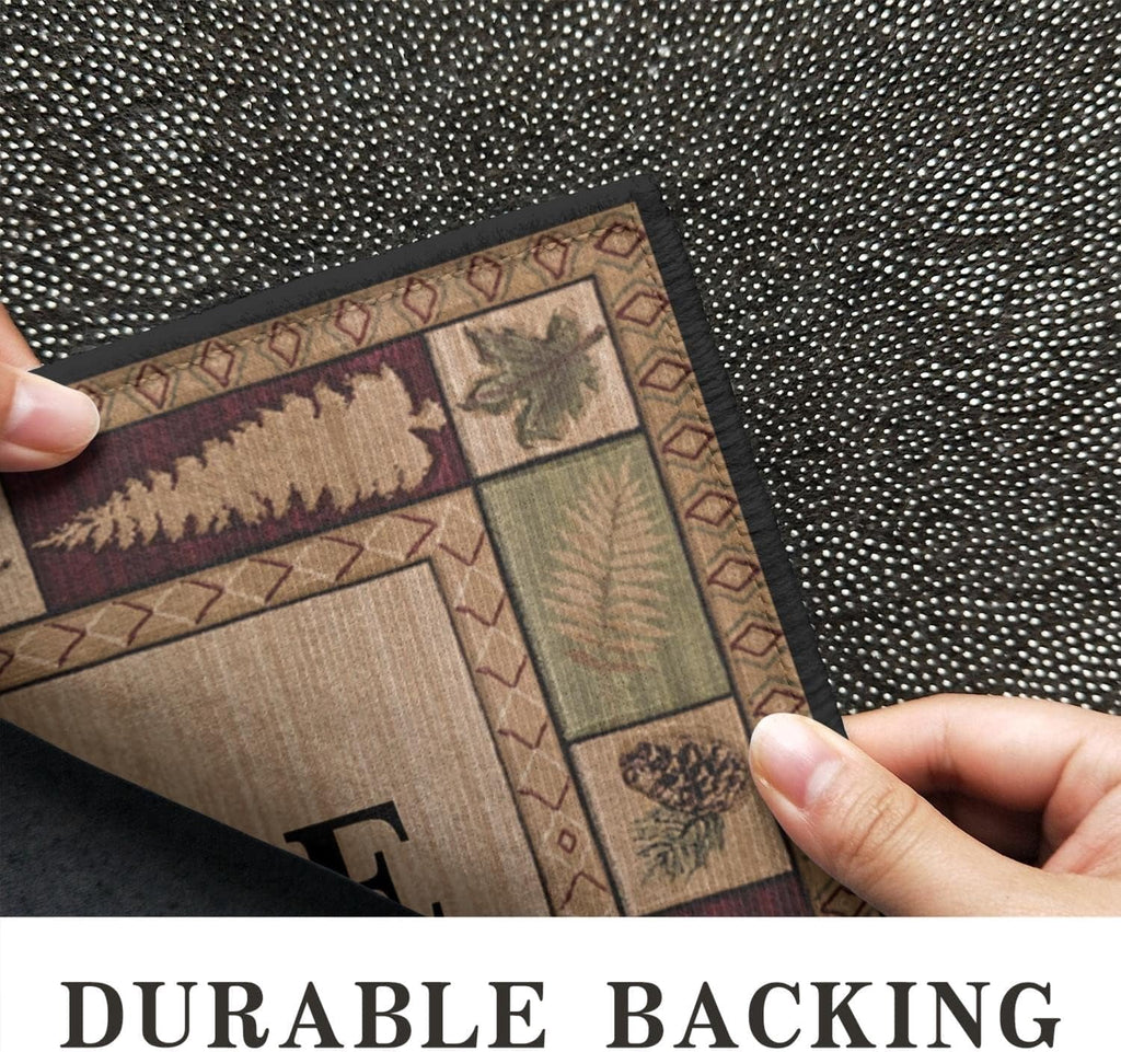 Bear Rugs Tribal Doormat Non-Slip Absorbent Resist Dirt Front Door Mat Machine Washable Welcome Mats Outdoor Inside Floor Rugs for Entryway 30" X 17"…