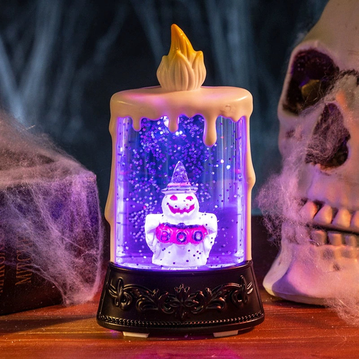 Halloween LED Skeleton Battery Operated Flameless Candle Light For Party Bar & Room Decorations