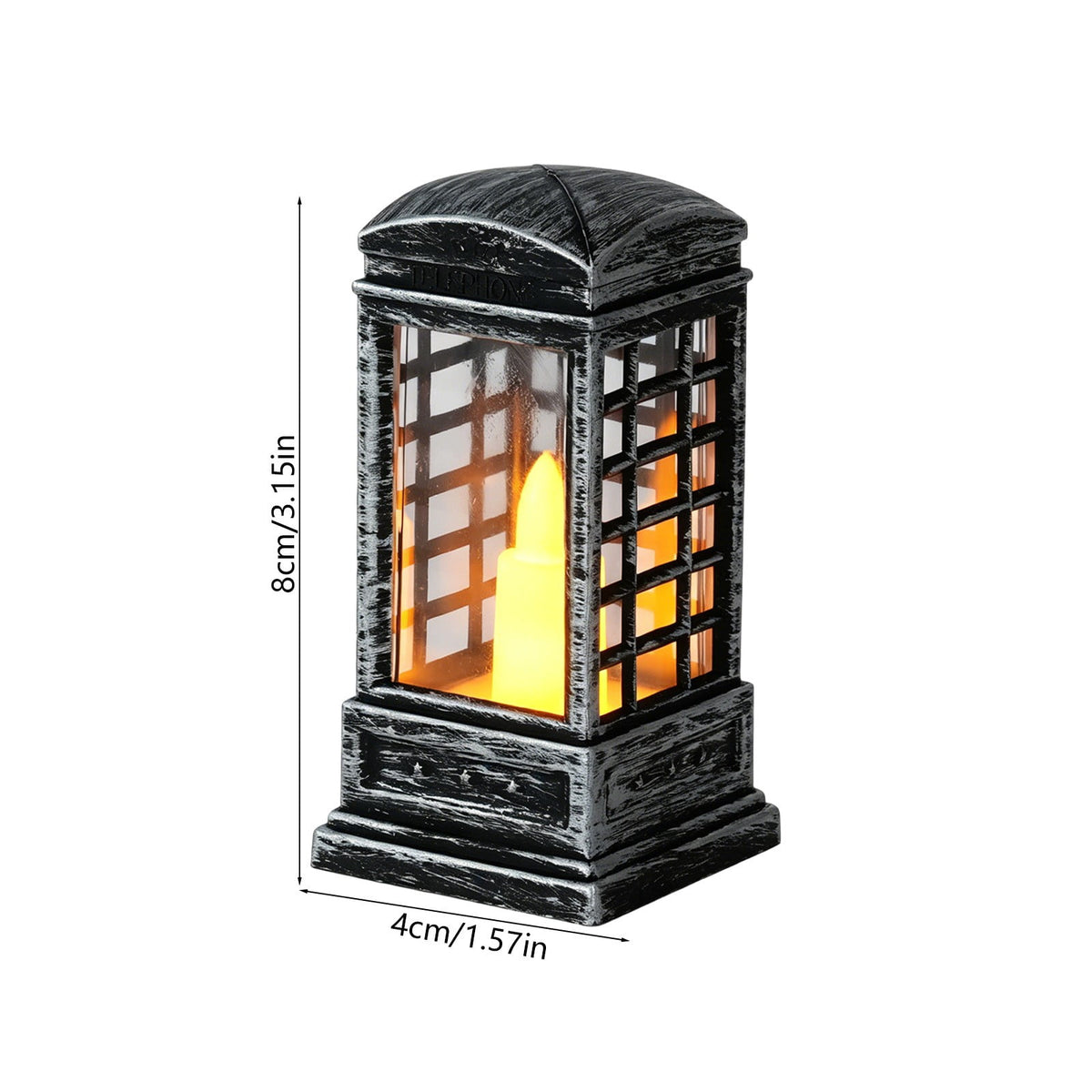 Djiypn Mini Lanterns 2Pack LED Small Lanterns Decorative Indoor Outdoor Hanging Lantern Decorative Candle Light Farmhouse Decor for Weddings Western Camping Party Halloween Christmas Decorations