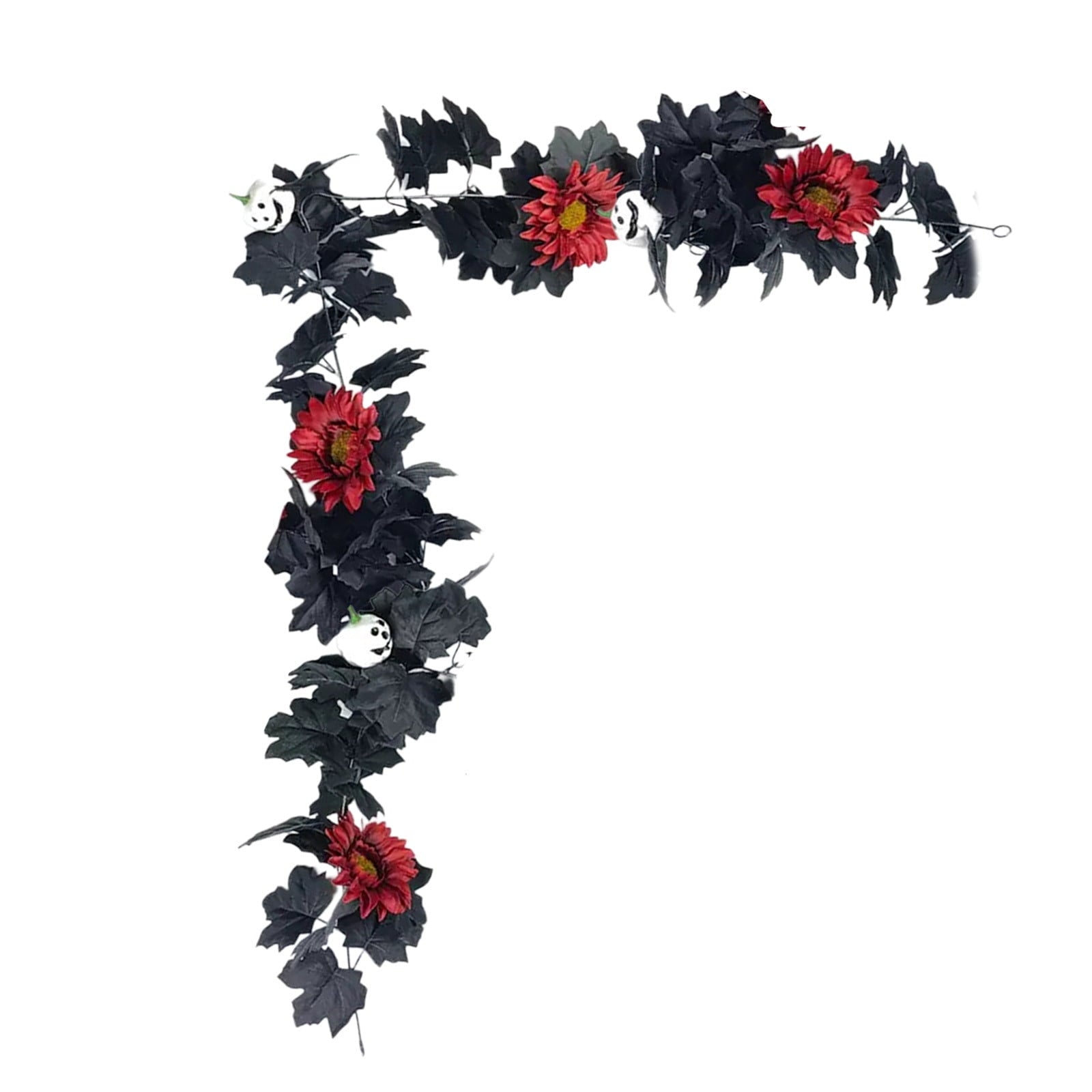 AZXY Halloween Decor, Halloween Indoor Decor, Halloween Tabletop, Artificial Red Silk Rose Stems, Gothic Fake Floral Bouquet, Halloween Decorations for Home Table Party Decor