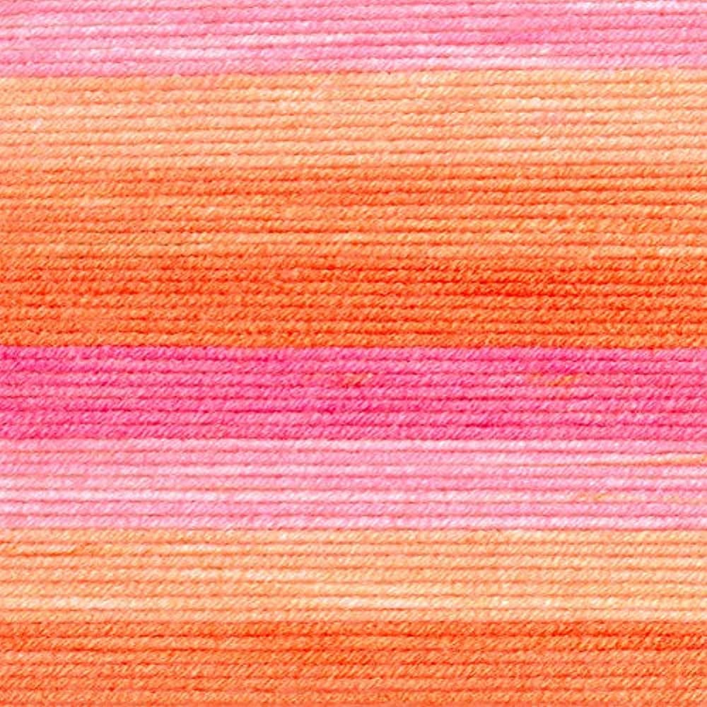 Lion Brand Yarn Mandala Ombre Happy Cake Medium Acrylic Multi-color Yarn