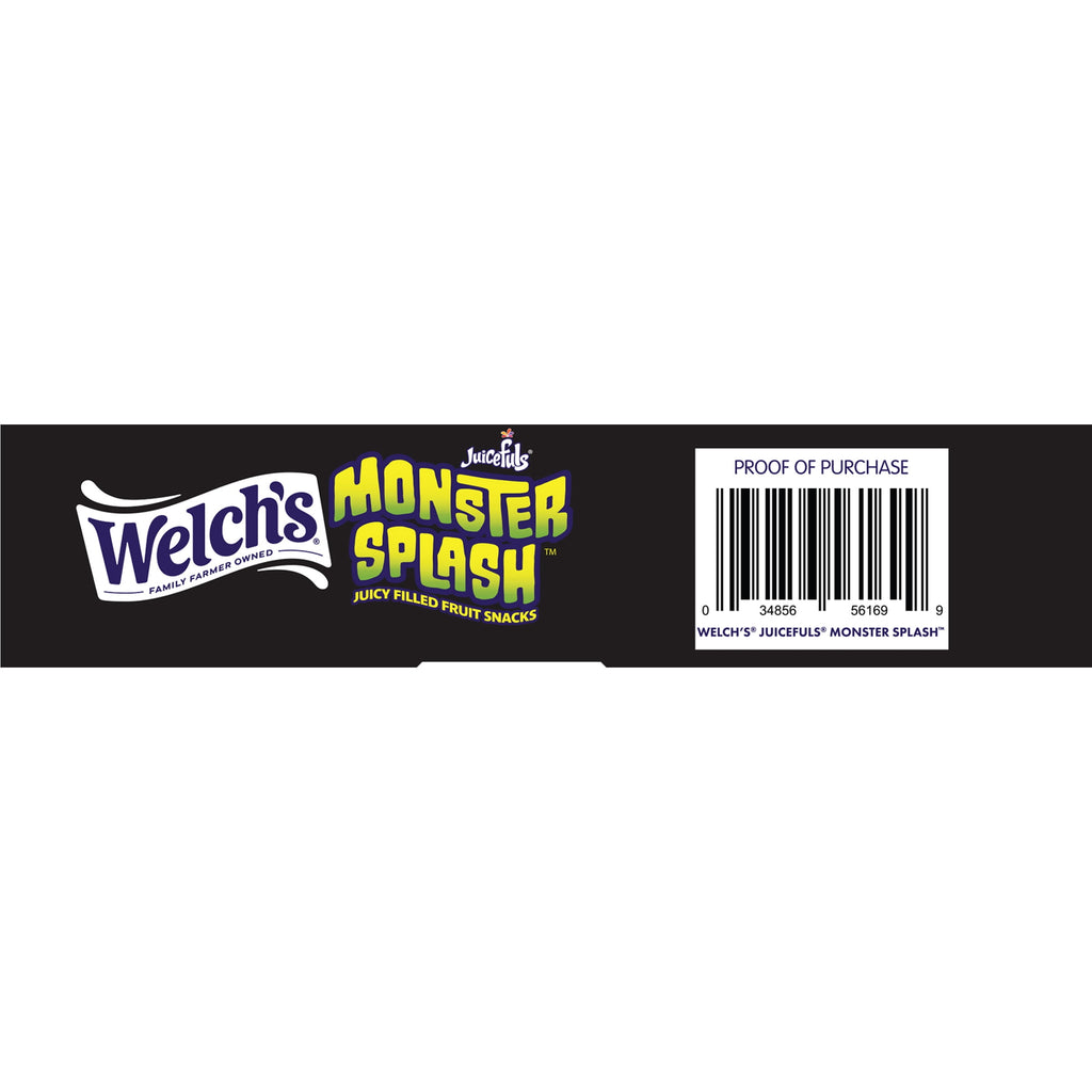 Welch's Juicefuls Monster Splash, Halloween Soft Kids Snacks, 0.5 oz, 16 Count