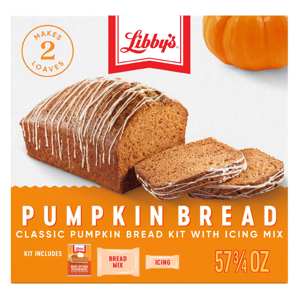 Libby's Pumpkin Bread Kit With Icing Baking Mix Dessert, 57.75 oz Box