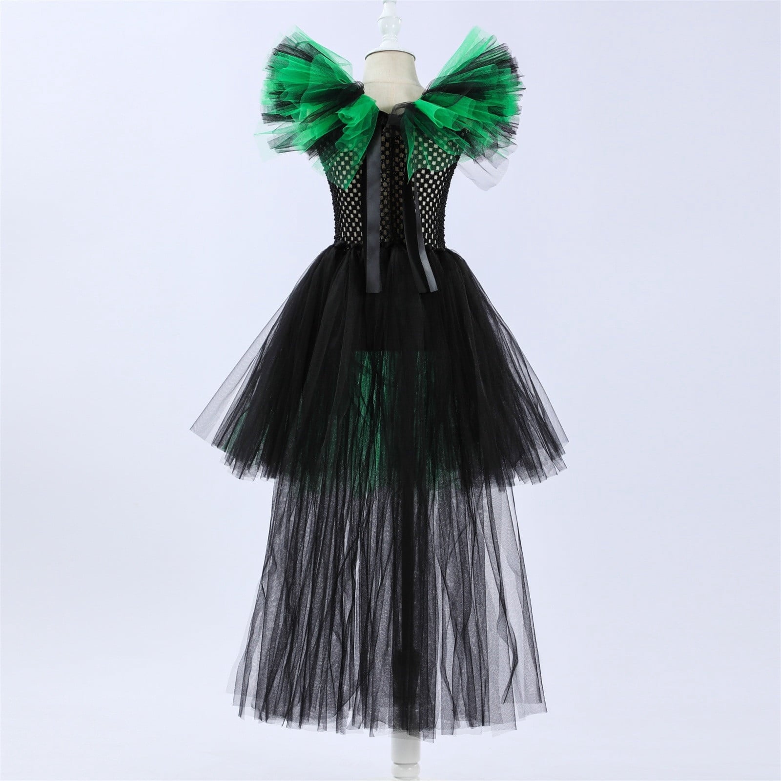 HNMKIU Halloween for Girls Toddler Kids Baby Girls Magnificent Witch Halloween Black Gown Fancy Dress Up Cosplay Party Tutu Dress Dresses E - 18-24 Months
