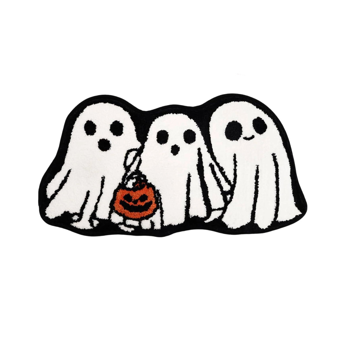 Yhmxh Halloween Bathroom Rugs, Halloween Pumpkin Bath Mats, Farmhouse Halloween Rugs for Bathroom Decorations for The Home, Holiday Cute Pumpkin Decor Non-Slip 15.7x23.6 Inches