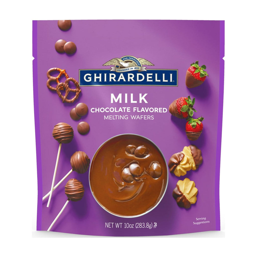 GHIRARDELLI Milk Chocolate Flavored Melting Wafers, 10 oz Bag