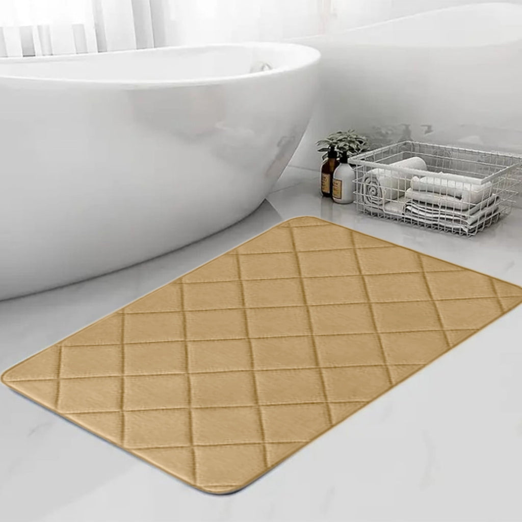 YZEGDCH Bathroom Rugs Yellow Extra Soft Rugs Absorbent Quick Dry Machine Washable