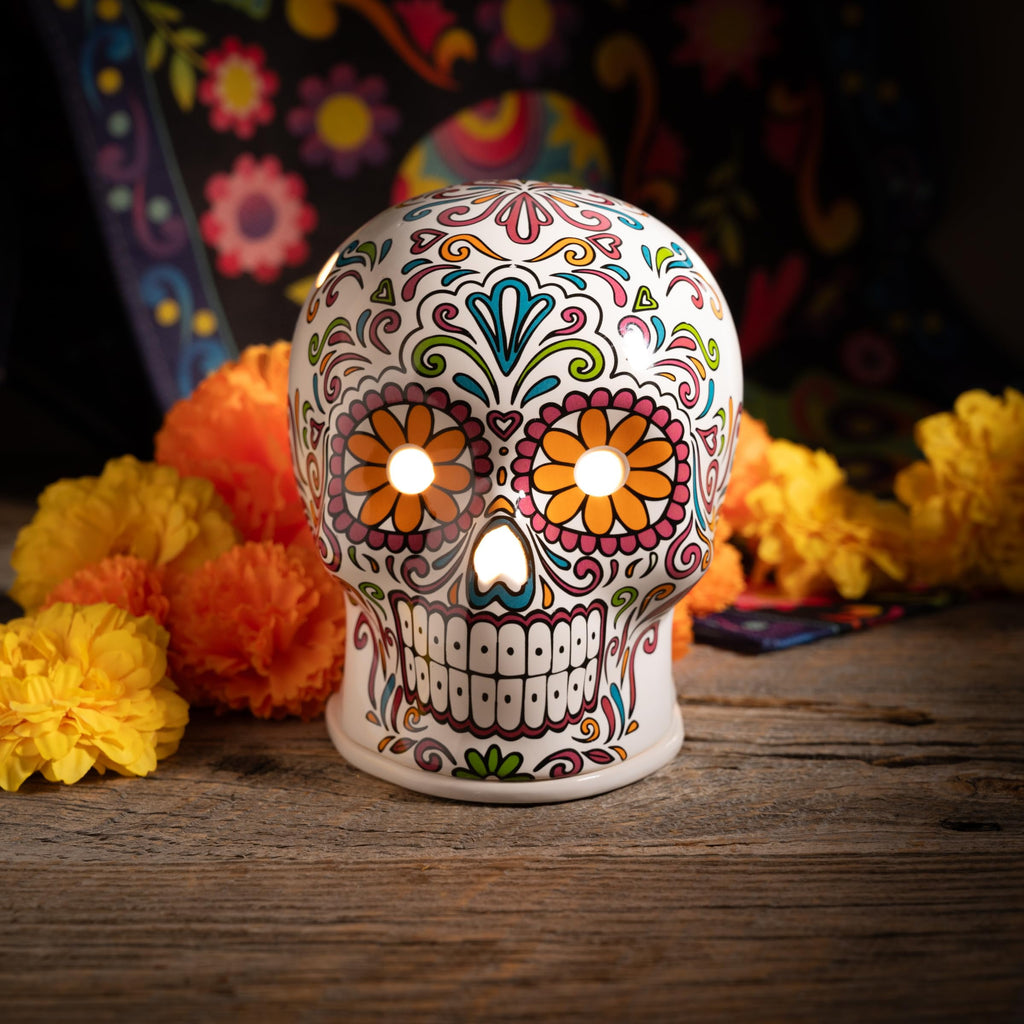 Scentsationals Wax Melt Warmer, Wax Warmer for Scented Wax Melts - Day of The Dead Collection Vistoso - Candle Wax Melter for Fragrance Cubes and Tarts