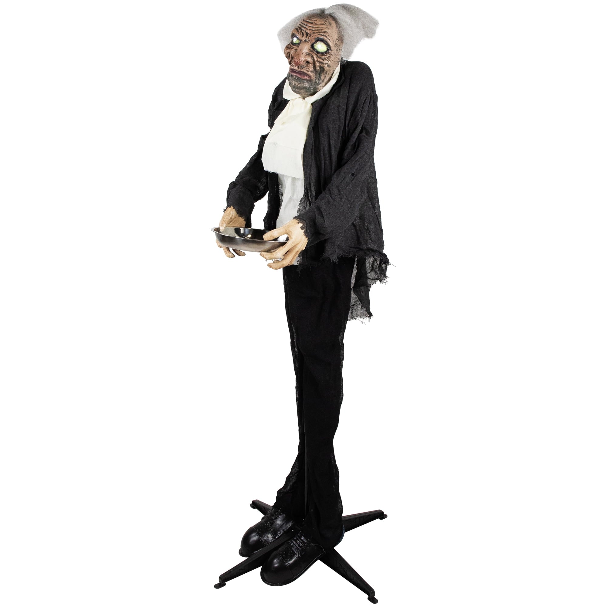 5.5' LED Lighted Animated Butler with Sound Halloween Decoration