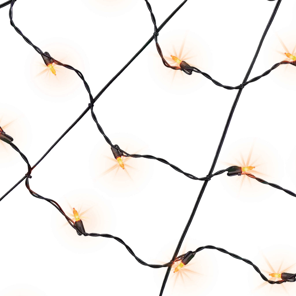 Indoor/Outdoor 30-Count LED Corner Web Lights, Multicolor, 30" x 30", Halloween by Way To Celebrate
