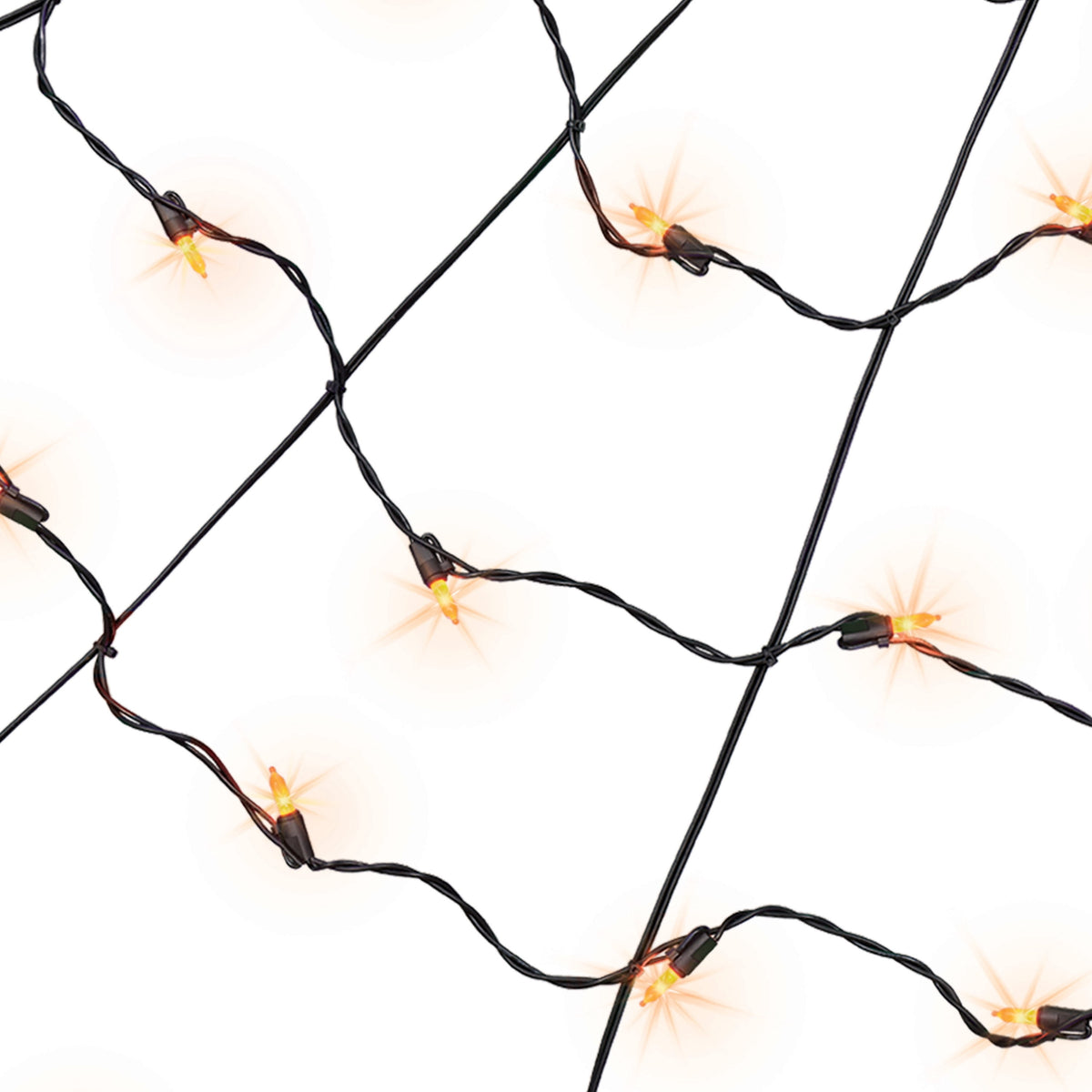 Indoor/Outdoor 30-Count LED Corner Web Lights, Multicolor, 30" x 30", Halloween by Way To Celebrate