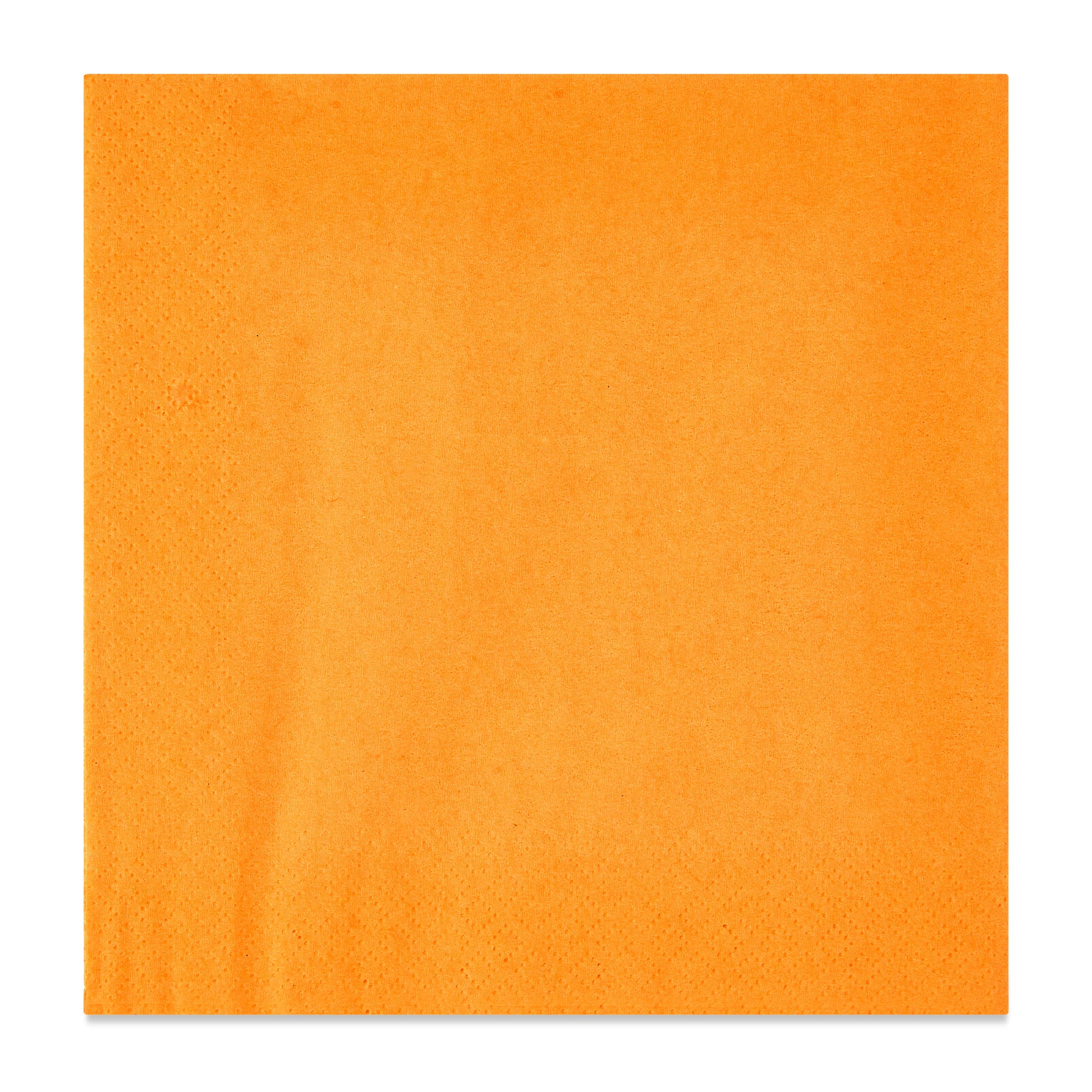 24 Count 6.5IN x 6.5IN Orange Disposable Paper Napkins by Way To Celebrate