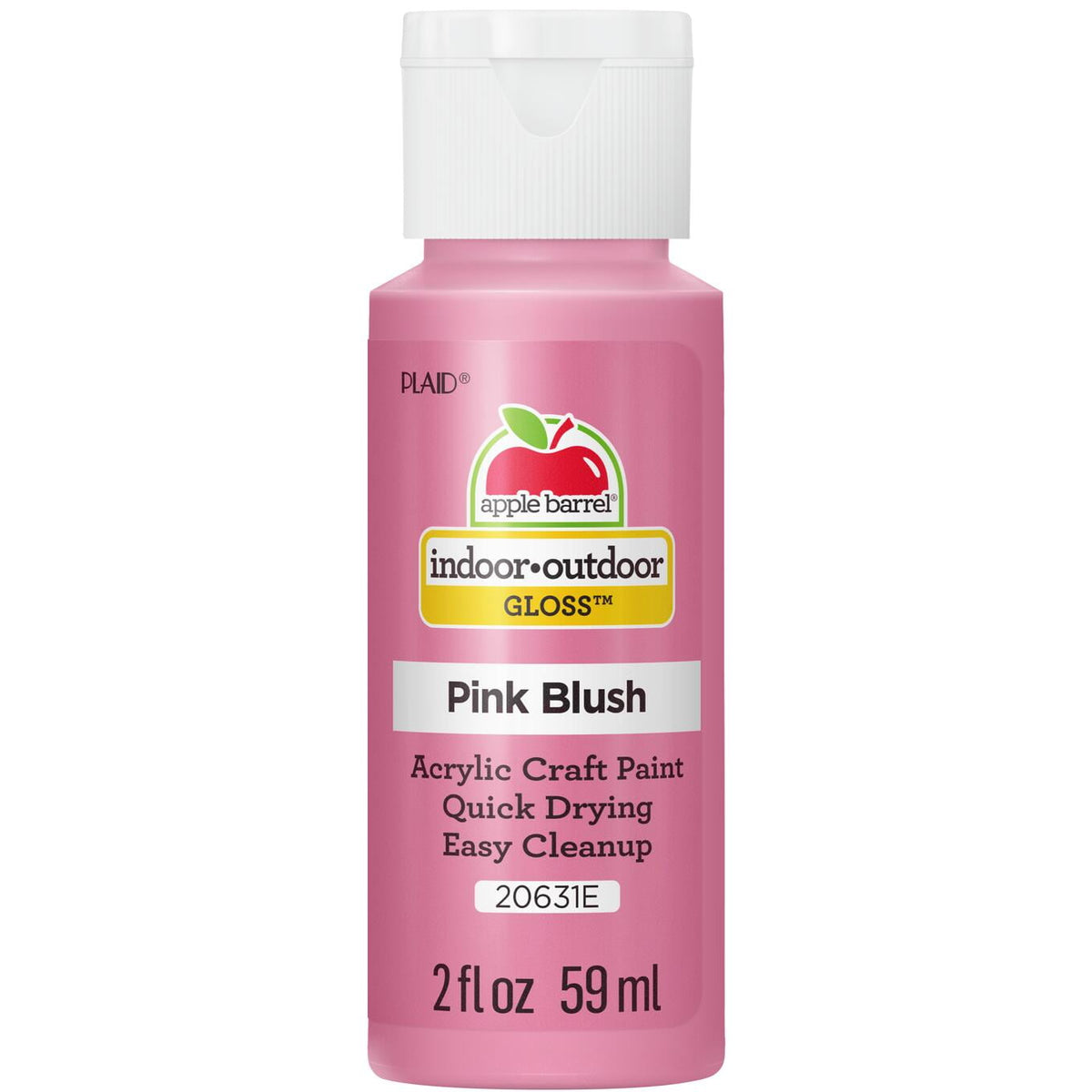 Apple Barrel Acrylic Craft Paint, Gloss Finish, Black, 2 fl oz