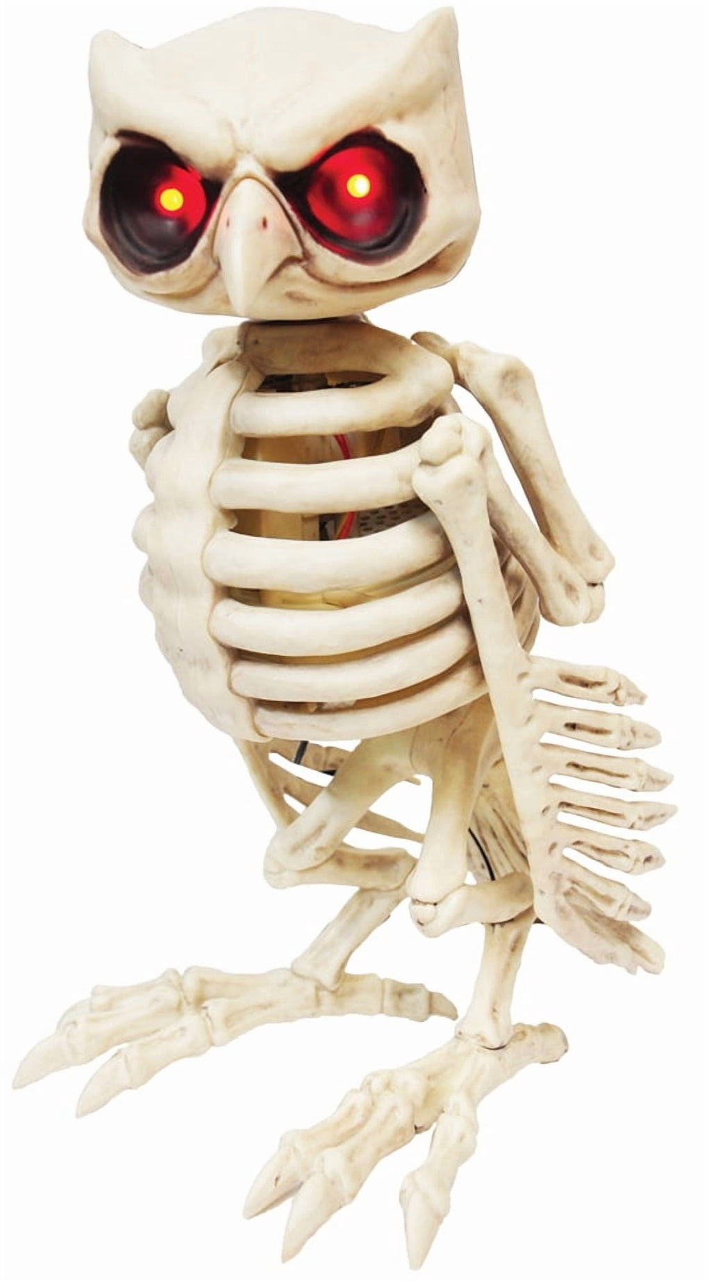 Halloween Express 14" Animated Owl Skeleton Halloween Decoration