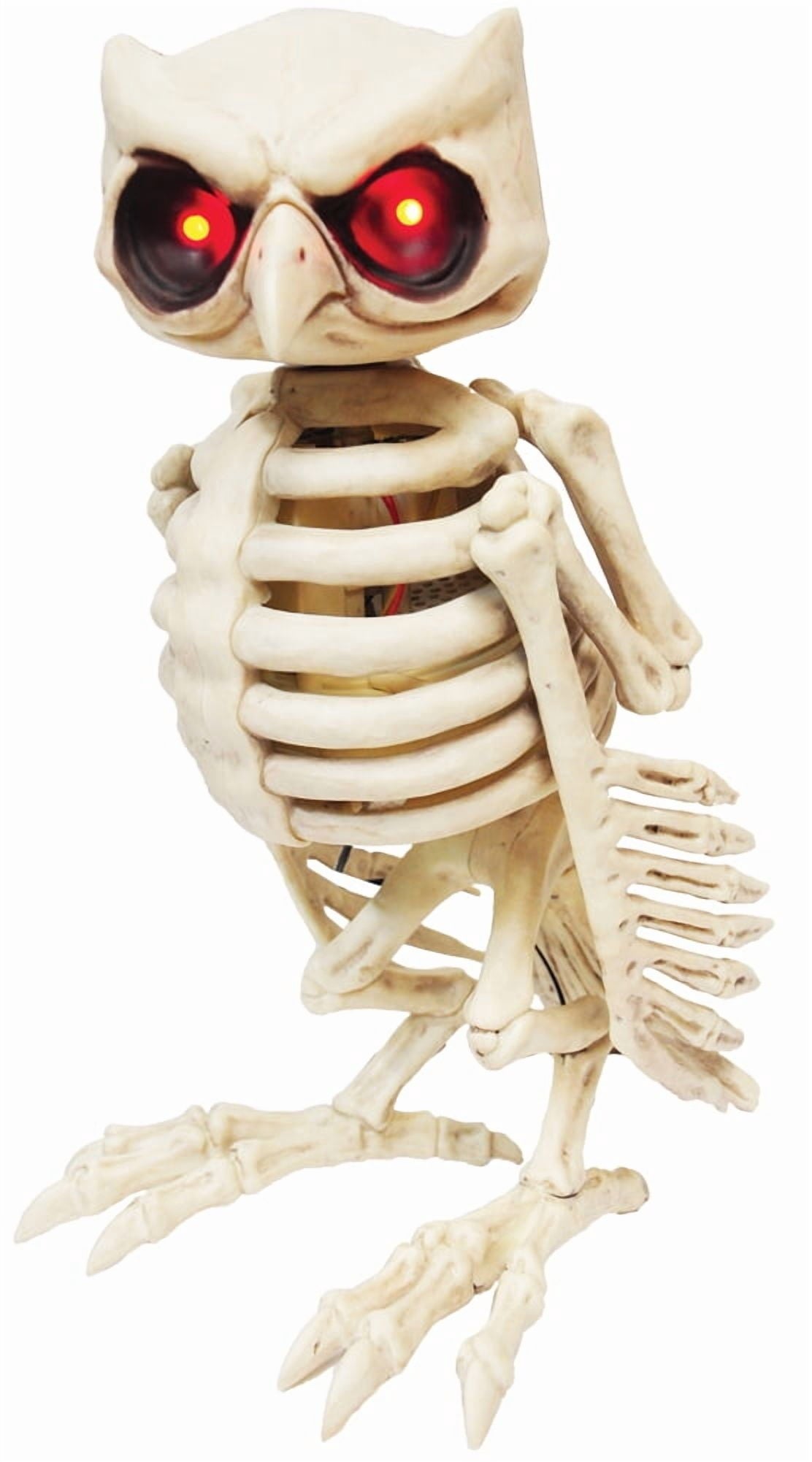 Halloween Express 14" Animated Owl Skeleton Halloween Decoration