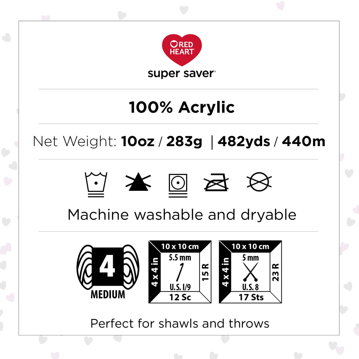 Red Heart Super Saver Ombre Yarn-Deep Teal