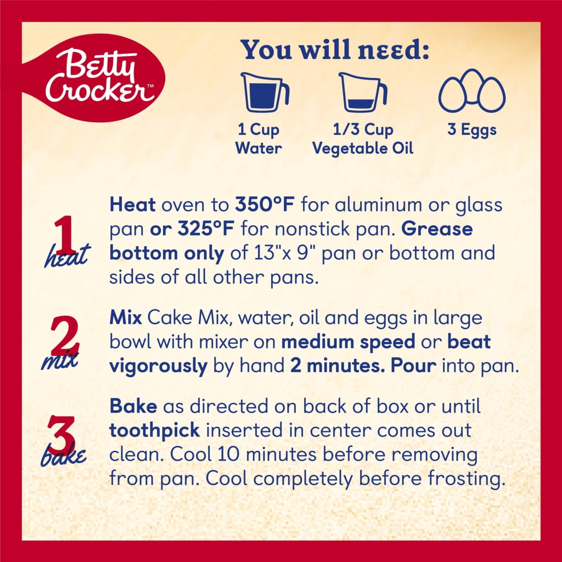 Betty Crocker Favorites Super Moist Vanilla Cake Mix, 13.25 oz