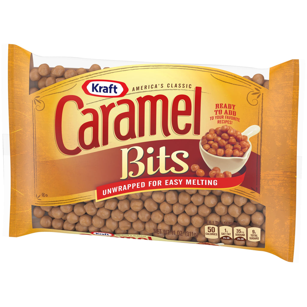 Kraft America's Classic Unwrapped Candy Caramel Bits for Easy Melting, 11 oz Bag