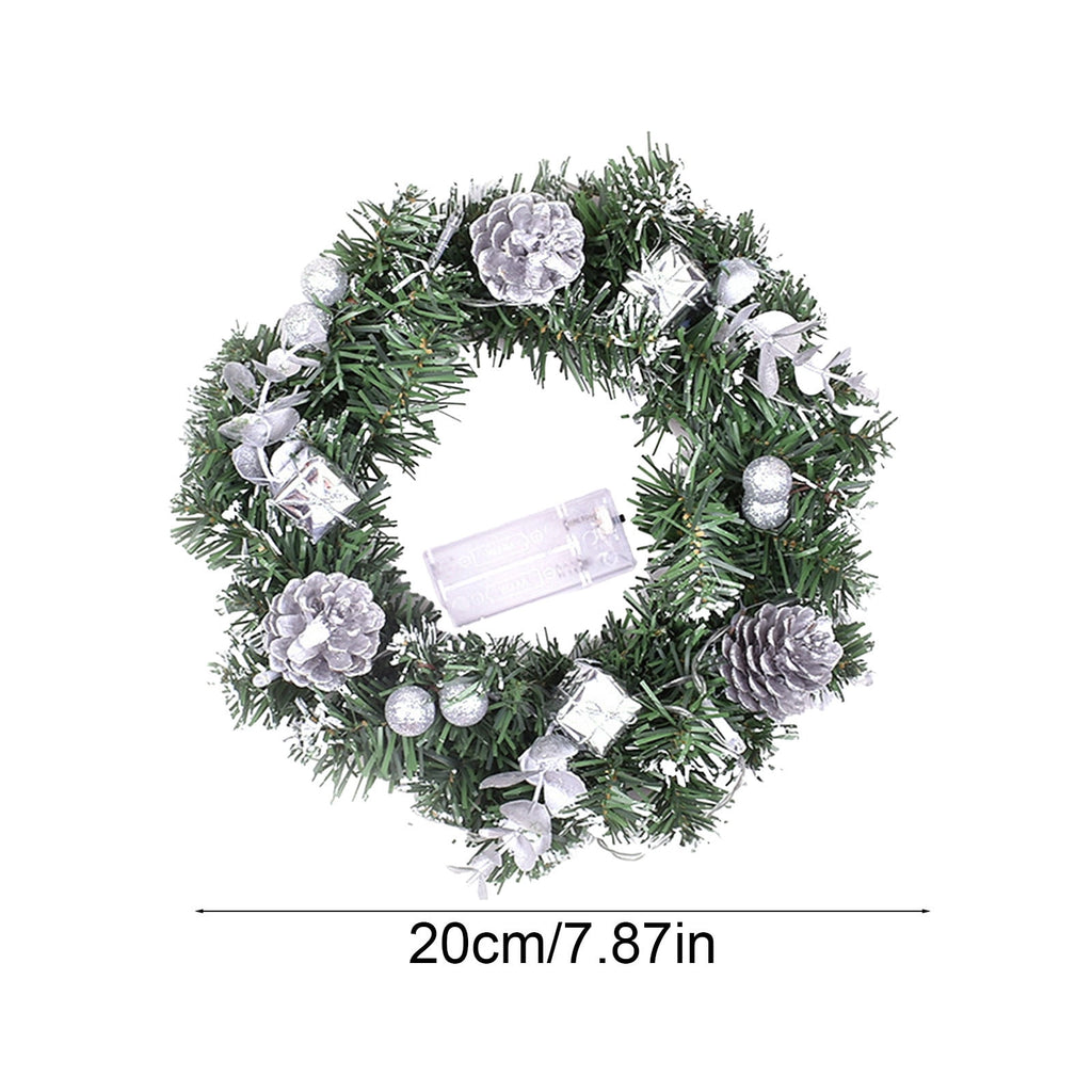 Btomtd Diameter 8" Pumpkin Skull Wreath Halloween Decor Acrylic Round Disk Hanging Ornament with Garland for Front Door Window, B