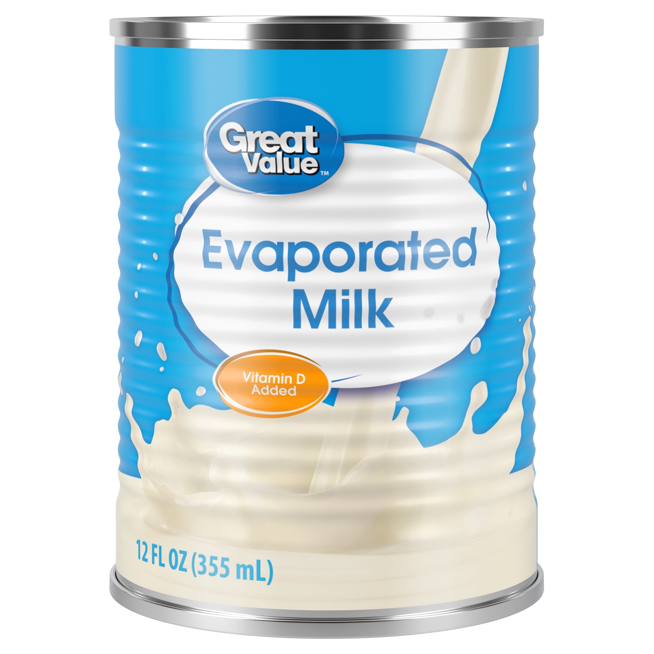 Great Value Evaporated Milk, 12 fl oz US