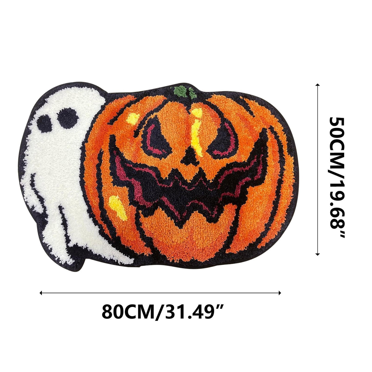 Stijggn Halloween Kitchen Rugs Halloween Mat Halloween Decorations Doormat, Welcome Mats for Front Door,Spooky Outdoor Mats for Front Door, Living Room, Bedroom, K-ids' Room
