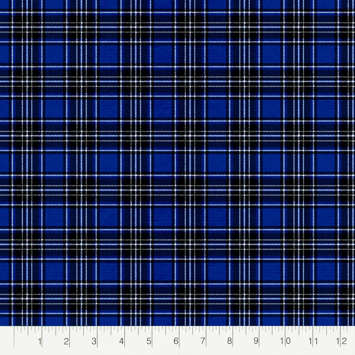 Create It 18"x21" Cotton Flannel Plaid Precut Sewing & Craft Fabric Bundle, Blue 15 Piece