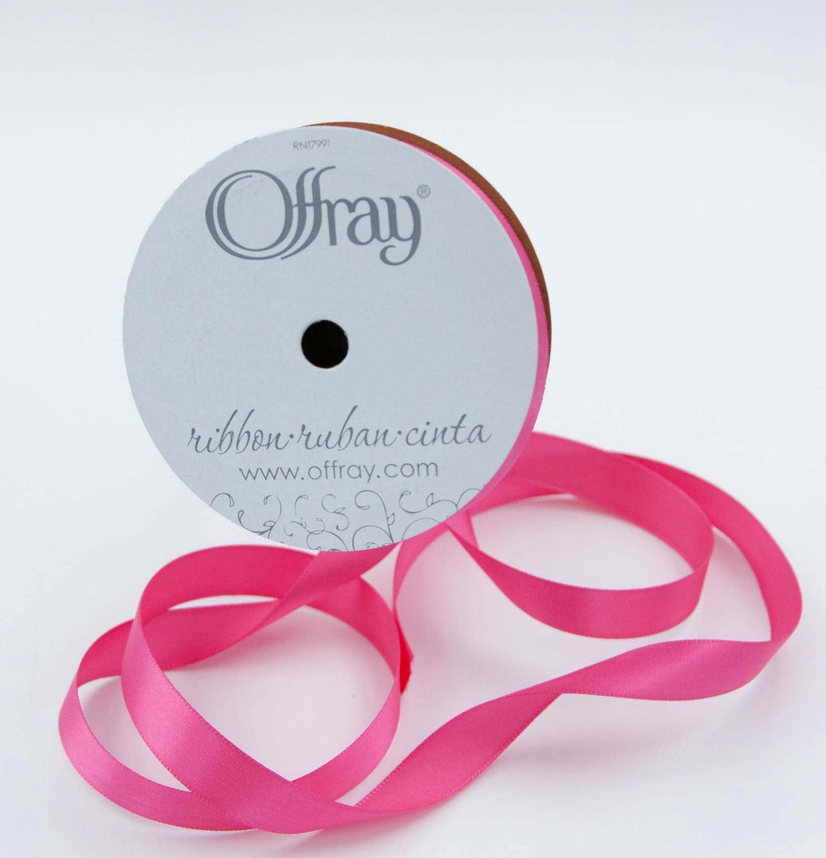 (3 pack) Offray Ribbon, Forest Green 5/8 inch Single Face Satin Polyester Ribbon, 18 feet