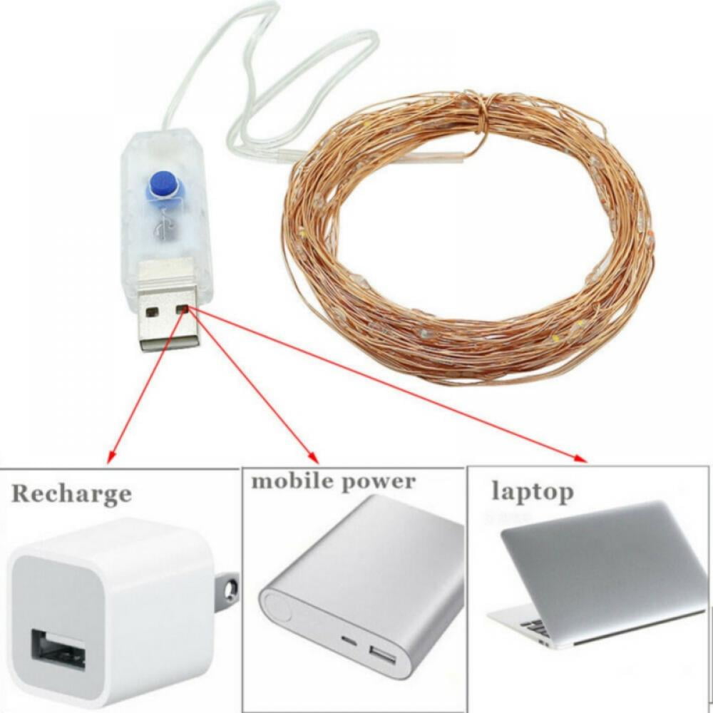 Remote Control String Lights, Led Fairy Lights, 20/50/100/200 LEDs Waterproof Flexible String Lights Battery Operated for Bedroom Home Wedding Christmas Festivals