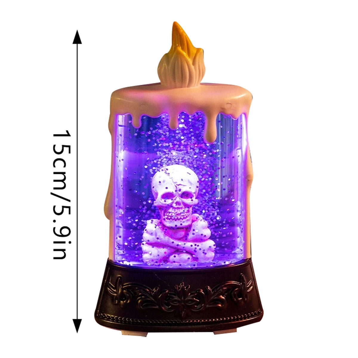 Halloween LED Skeleton Battery Operated Flameless Candle Light For Party Bar & Room Decorations