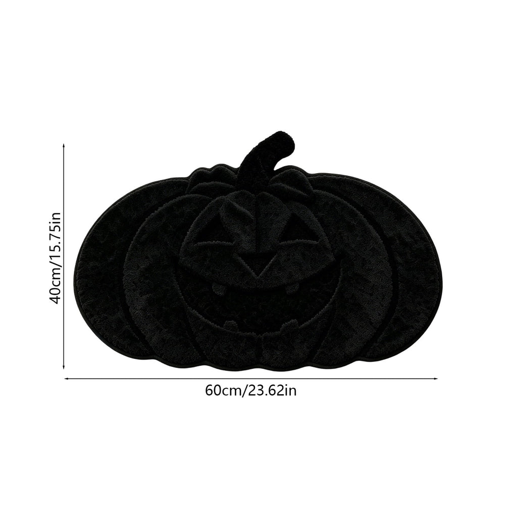 BZPIZ Halloween Cute Pumpkin Door Mat for Front Door, Doormat Outside Entrance, Halloween Decor for Porch and Entryway, Indoor & Outdoor Use Orange