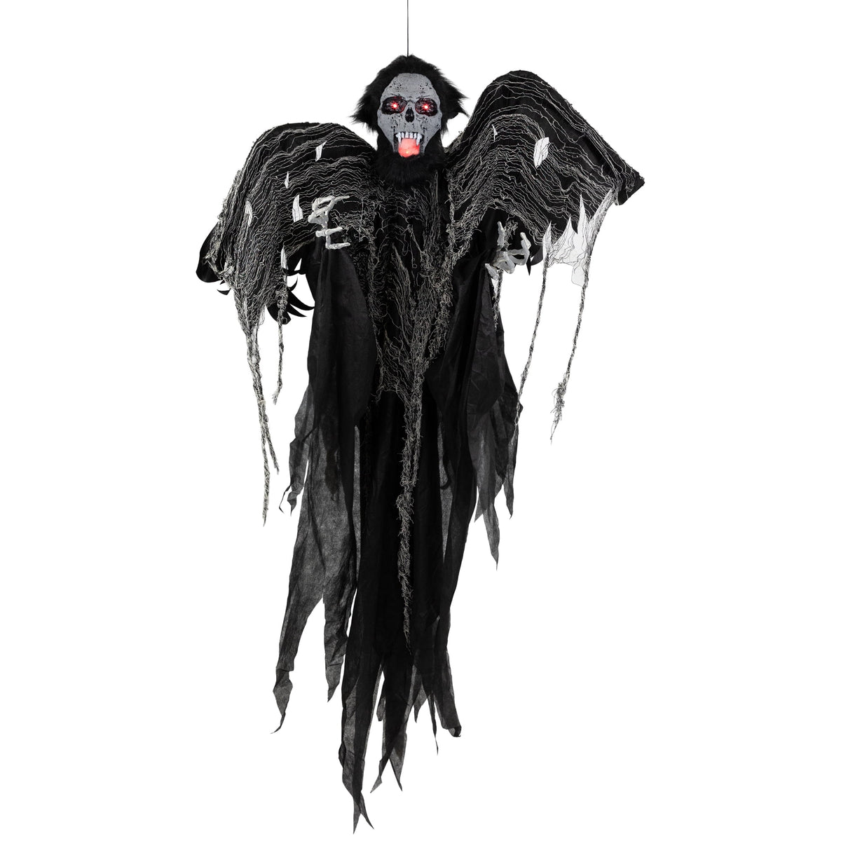 Northlight Animated Hanging Zombie Vampire with Lights and Sound Halloween Decoration - 5'