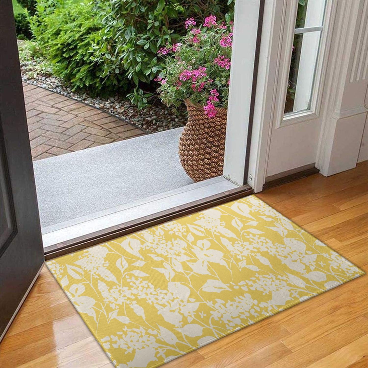 Brown Vintage Tribal Western Non Slip Washable Door Mat Funny Doormat Outdoor Inside Floor Rugs Crystal Velvet 30x17 Inches