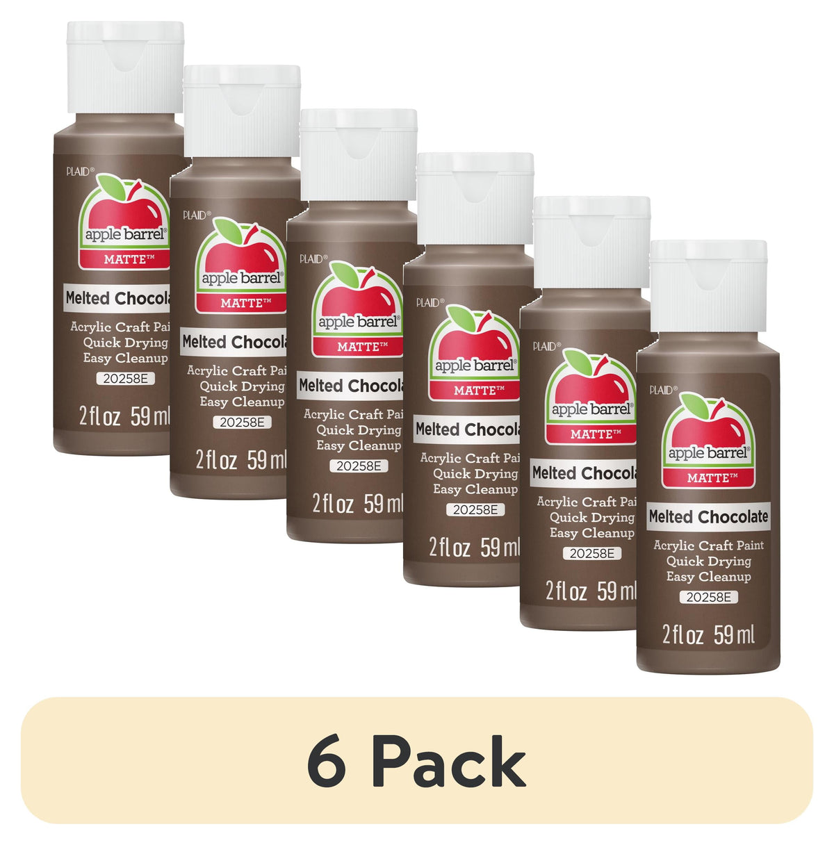 Apple Barrel Acrylic Craft Paint, Matte Finish, Pumpkin Orange, 2 fl oz