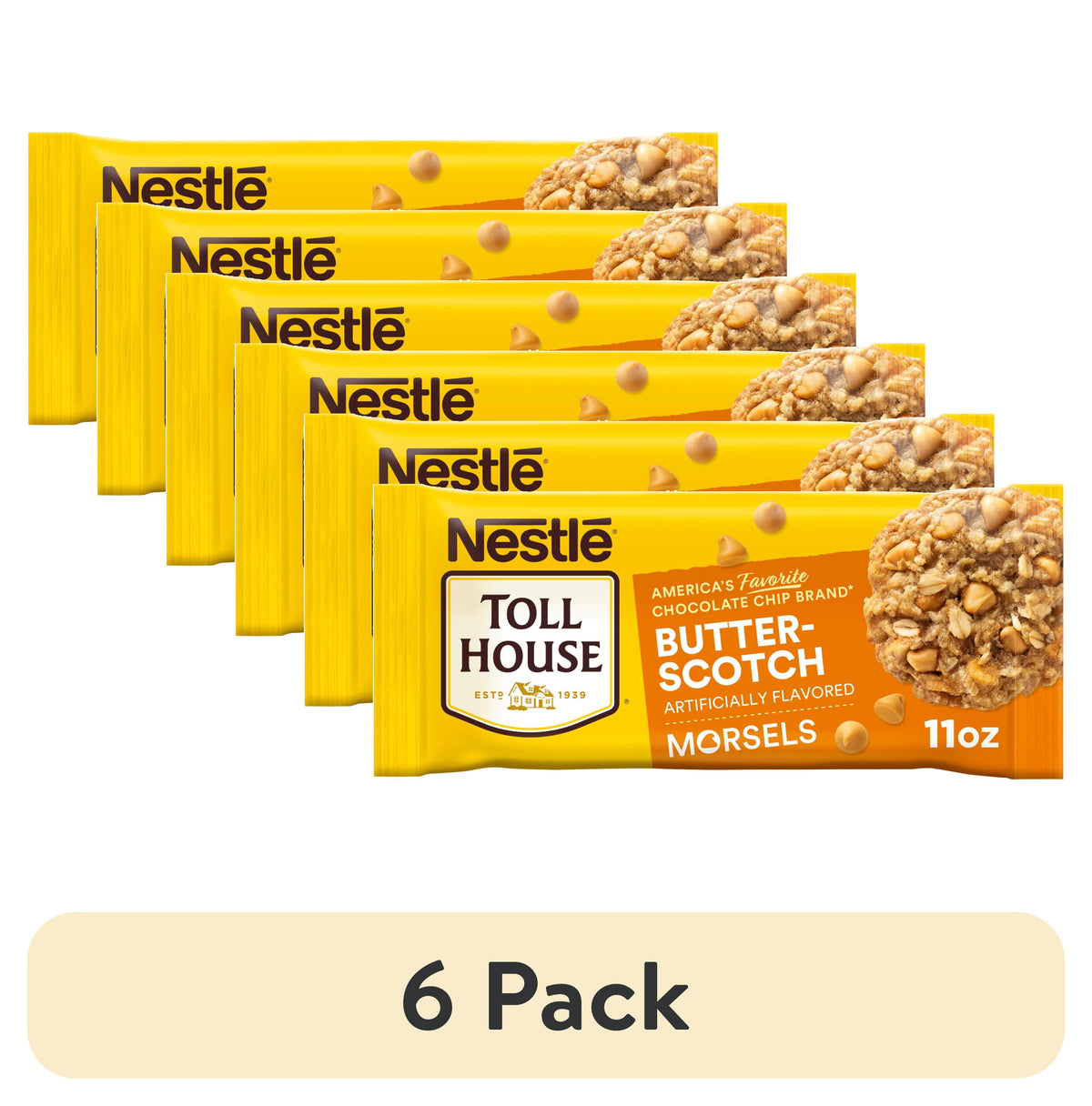Nestle Toll House Butterscotch Baking Chips, Artificially Flavored, 11 oz Bag